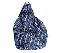 Poltrona a Sacco Pouf in Poliestere Big City Blu Avalli