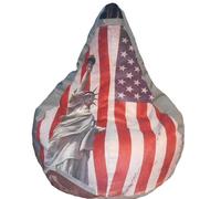 Poltrona a Sacco Pouf in Poliestere Design Statua Libertà Avalli