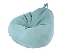 Poltrona a sacco verde per adulti e ragazzi, pieghevole, portatile, giocattolo, elegante, per interni ed esterni, 100 x 110 cm