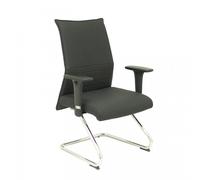 Poltrona a slitta Piqueras y Crespo Albacete Confidente in pelle nera