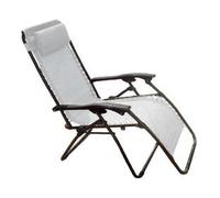 POLTRONA ACCIAIO PIEGHEVOLE AUTOMATICA FUME' BIANCA cm.65x89x112h. VETTE