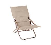POLTRONA ACCIAIO PIEGHEVOLE ECRU cm.50x94x63h. VETTE