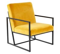 Poltrona Agatha Senape in Velluto - Atmosphera interior designer