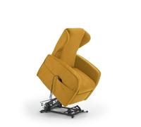 Poltrona Alzapersona Elettrica 2 Motori 73x101x86 cm Adele in Microfibra Dispositivo Medico 1 Giallo