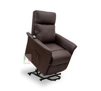 Stil Sedie Poltrona alzapersona relax reclinabile elettrica in ecopelle Nancy