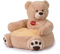 Poltrona Bambini 2 Anni Poltroncina per Bambini Orso Peluche, Sedia per Bambini, Comoda e Legger Per Bambini 12+ Mesi,Beige