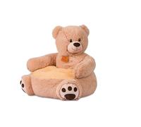 Poltrona Bambini 2 Anni Poltroncina per Bambini Orso Peluche, Sedia per Bambini, Comoda e Legger Per Bambini 12+ Mesi,Beige (orso beige)