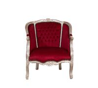 Poltrona Biscottini stile Francese Luigi XVI Faggio Massello intagliata 80x82x94