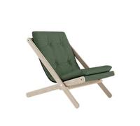 Poltrona Boogie 756 Verde oliva/Faggio grezzo