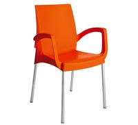 POLTRONA BOULEVARD GRAND SOLEIL IMPILABILE OPACA GAMBE IN ALLUMINIO