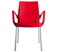 POLTRONA BOULEVARD GRAND SOLEIL IMPILABILE OPACA GAMBE IN ALLUMINIO