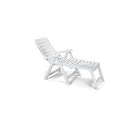 Sedia a sdraio in resina terrazza giardino sdraio tradizionale con prolunga