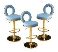 Poltrona con Sfondatura per Cubile Kitchen Stylish Ring Poltroncine con Cerniera Invisibile e Swivel per Bar Restyling in Tessuto Artificiale Multifunzionale Blu