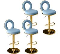 Poltrona con Sfondatura per Cubile Kitchen Stylish Ring Poltroncine con Cerniera Invisibile e Swivel per Bar Restyling in Tessuto Artificiale Multifunzionale Blu