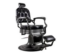 POLTRONA DA BARBIERE BARBER CHESTER BRONZE O NERA