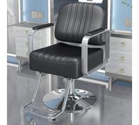 Poltrona Da Barbiere Professionale, Poltrona Da Salone Girevole A 360° Dotata Di Pompa Idraulica Per Carichi Pesanti, Sedile Spazioso Con Imbottitura Di 16 Cm,Cc