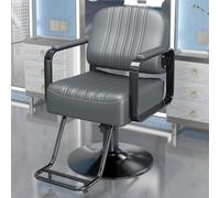Poltrona Da Barbiere Professionale, Poltrona Da Salone Girevole A 360° Dotata Di Pompa Idraulica Per Carichi Pesanti, Sedile Spazioso Con Imbottitura Di 16 Cm,Dd