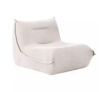 Poltrona da camino, divano da pavimento senza braccioli, poltrona in morbida pelle scamosciata, poltrona da salotto per piccoli appartamenti, divano da pavimento per soggiorno, camera da letto white