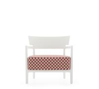 Poltrona da Esterno CARA MAT Liberty Obi Check, Bianco/ruggine