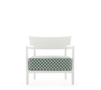 Poltrona da Esterno CARA MAT Liberty Obi Check Bianco/Salvia