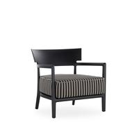 Poltrona da Esterno CARA MAT Nero/ Grigio Colombo Nero