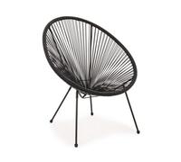 Poltrona da Giardino Bizzotto Parker Nero - 0802788