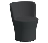 Poltrona da giardino in resina Poltroncina polietilene antracite esterno sedia