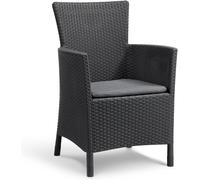 Poltrona Da Giardino Balcone Con Braccioli Cuscino Iowa Dining Keter Graphite