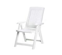 Poltrona da Giardino Tampa Bianca 60 CMX61X109H. Peso 6 kg