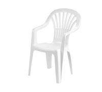Poltrona da Giardino Zena Bianca 55 CMX56X89H. Peso 3,1 kg