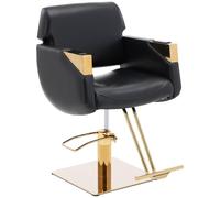 physa Poltrona da parrucchiere con poggiapiedi - 880 - 1030 mm - 200 kg - Nero, oro PHYSA PENRYN BLACK & GOLD