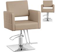Poltrona da parrucchiere ed estetica Physa RIBBLETON con poggiapiedi - beige