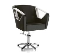 Poltrona da parrucchiere Hair Astra Black base quadrata, tonda o stella