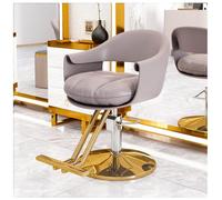 Poltrona da Parrucchiere, Poltrona da Barbiere Girevole A 360°, Altezza Regolabili, Portata 150 kg, Ideale per Saloni di Bellezza,Grigio,A
