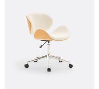 Poltrona da scrivania con ruote, Zarius Beige TU