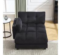 Poltrona di palma, soffice imbottitura a strisce, ringhiera a mano con cuscinetti rotanti, alette per la testa, tre tazze e una tasca laterale per pantaloni si adattano in un soggiorno e una camera da