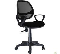 Poltrona direzionale forata nera new manager