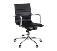 Poltrona Direzionale da Ufficio Sedia Girevole con Ruote Regolabile Similpelle