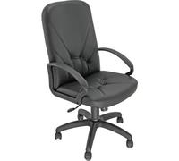Poltrona direzionale girevole Unisit Dante DNP Eco Smart - rivestimento ecopelle nero - DNP/KN