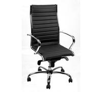 POLTRONA DIREZIONALE Pollux New PNP NERO in pelle