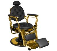 Poltrona dorata per barbiere | GIULIO (oro/nero)