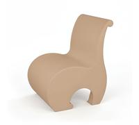 Poltrona Eddy, un vero gioiello di design in Polietilene, Dimensione 60x54x h 82 cm - Peso 10 kg design Ergonomico colore CAPPUCCINO cappuccino