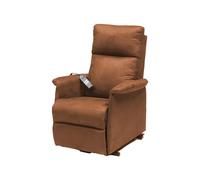 Gima Poltrona Elevabile Arianna 2 Motori, Elevabile e Reclinabile, Alzapersone, con Telecomando, Colore Marrone, con Poggiapiedi Sollevabile Extra, Portata max 150 Kg