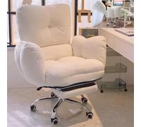 Poltrona ergonomica da relax con poggiapiedi - Sedia da gaming e da ufficio adatta anche agli animali domestici, ideale per la casa, la camera delle ragazze o come seduta d'accento per l'uti