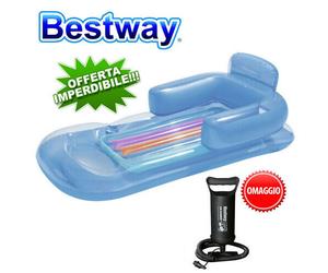 Poltrona Galleggiante con Portabevanda Gonfiabile Da Mare piscina Bestway