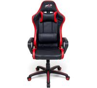 Poltrona Gaming Ergonomica con Braccioli e Ruote Girevoli Rossa Sedia Scrivania