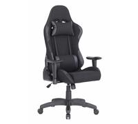 Poltrona Gaming modello INDIANAPOLIS gioco, computer ufficio in similpelle con altezza seduta regolabile Dimensioni: cm 72 x 57,5 x h. 124 max 134 cm Colore nero nero