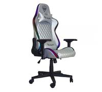 Sedia Gaming Noua Mao M9 Silver Rgb Rainbow Braccioli 4D E Schienale Inclinabile