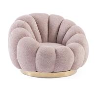 Poltrona Girevole Florel Rosa Antico