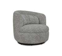 Poltrona girevole in tessuto Olivia, Grigio Melange